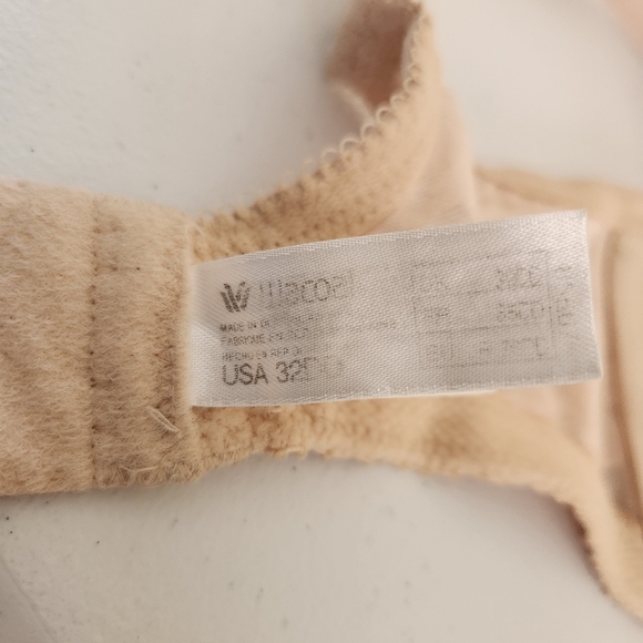 Wacoal Awareness Underwire Unpadded Bra Nude Beige 32DD Comfort Lingerie - Picture 6 of 6